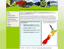 Tablet Screenshot of nationalburnservice.co.nz